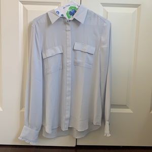 Light blue button up
